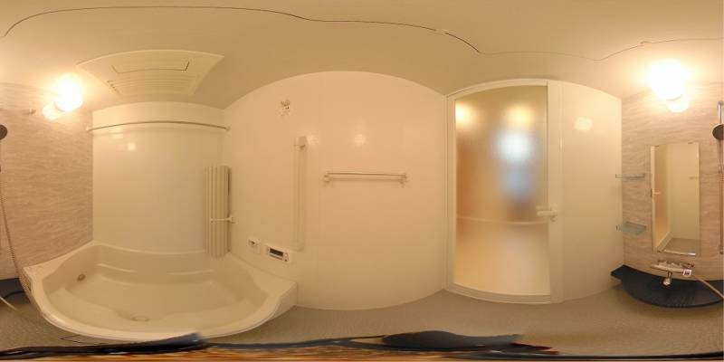 パノラマ画像バスルーム