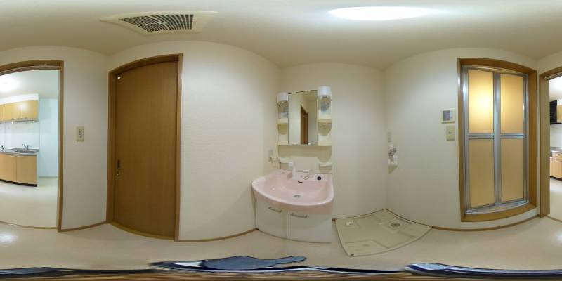 パノラマ画像洗面所