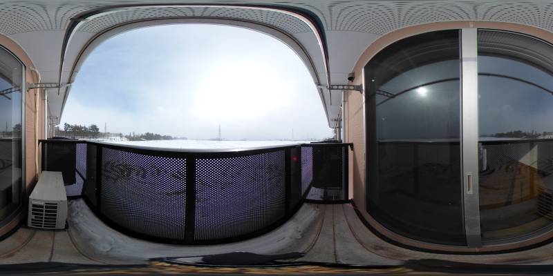 パノラマ画像バルコニー