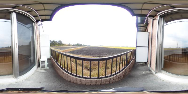 パノラマ画像バルコニー