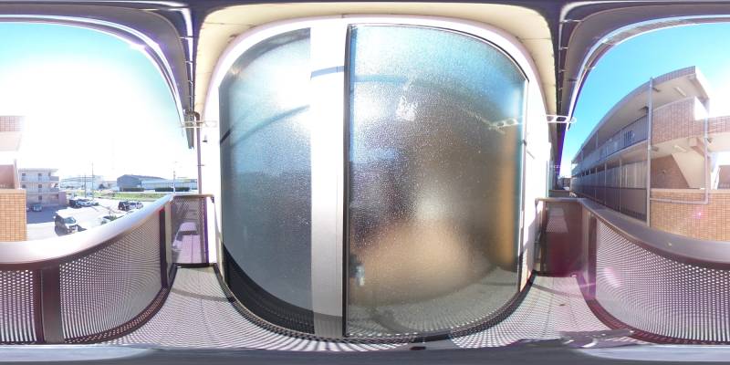 パノラマ画像バルコニー