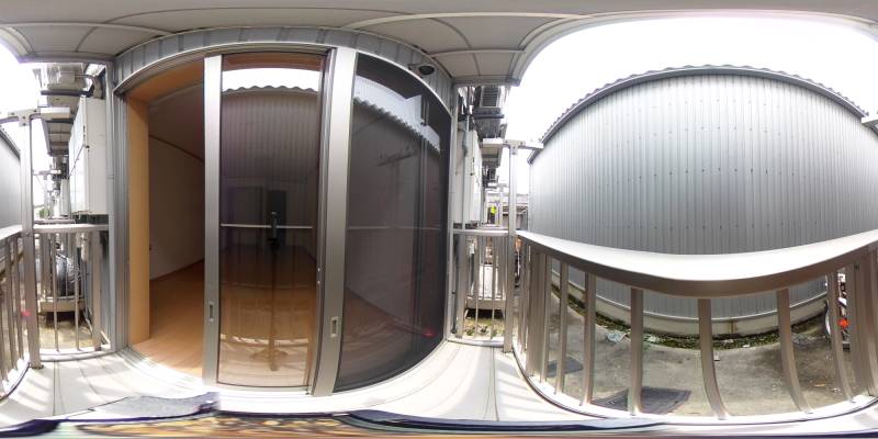 パノラマ画像バルコニー