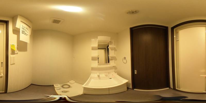 パノラマ画像洗面所