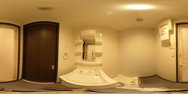 パノラマ画像洗面所