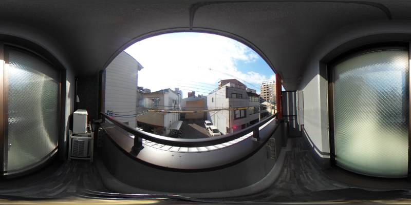 パノラマ画像バルコニー