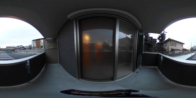 パノラマ画像バルコニー