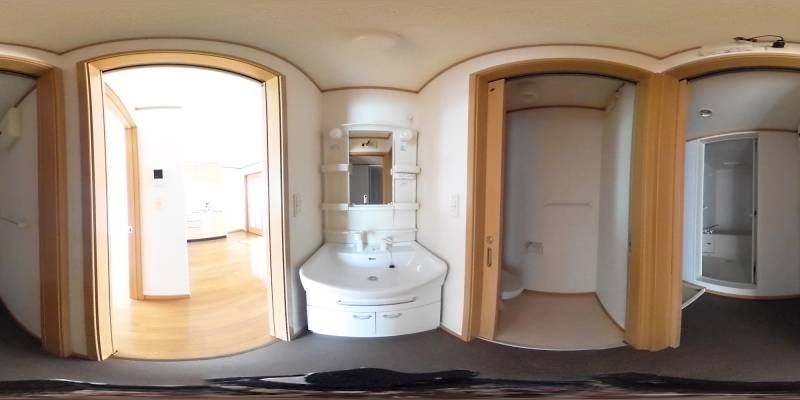 パノラマ画像洗面所