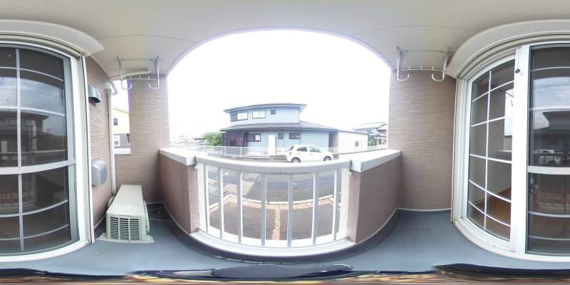 パノラマ画像バルコニー