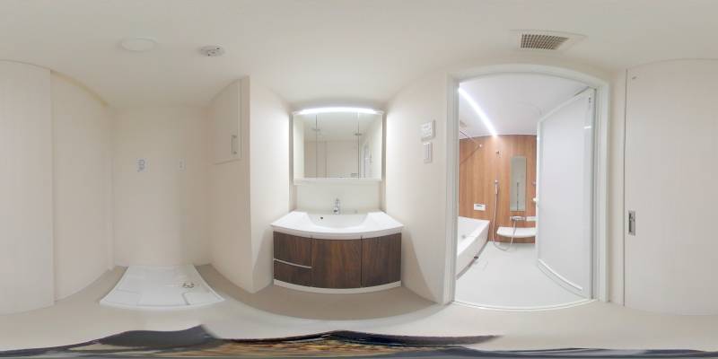 パノラマ画像洗面所