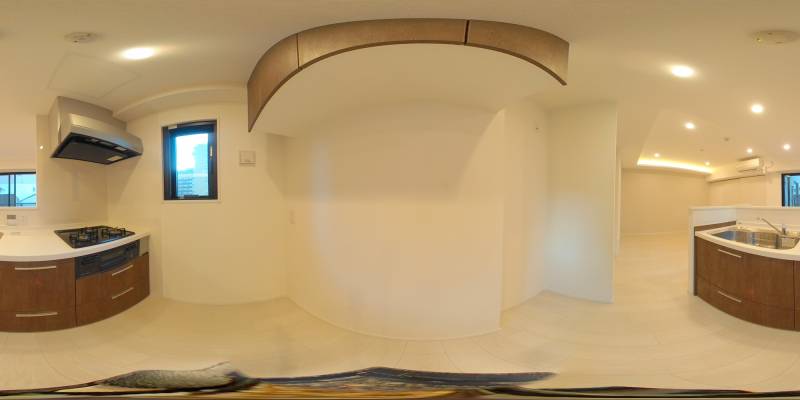 パノラマ画像キッチン