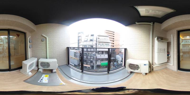 パノラマ画像バルコニー