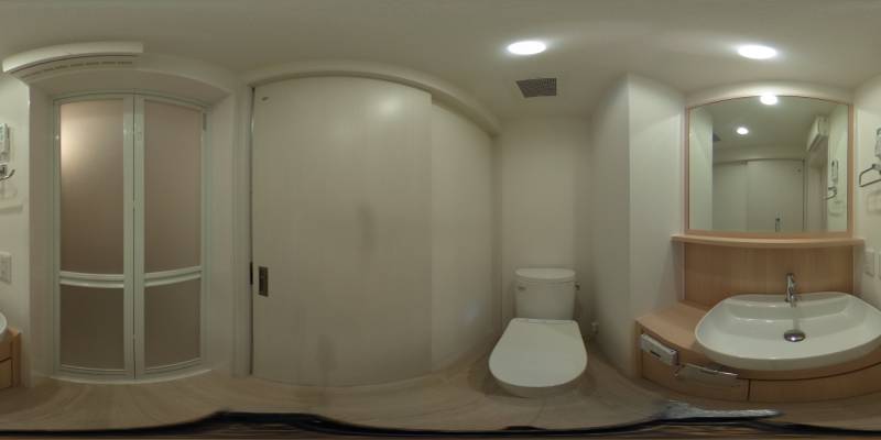 パノラマ画像洗面所