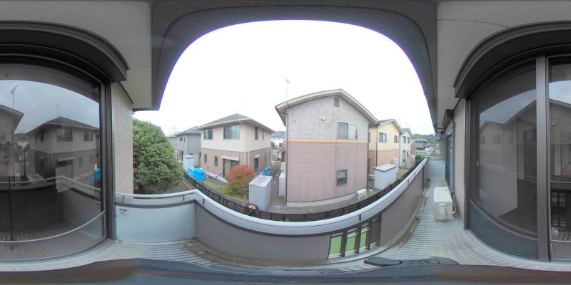 パノラマ画像バルコニー