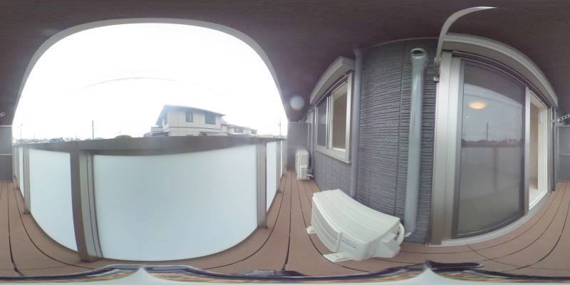 パノラマ画像バルコニー