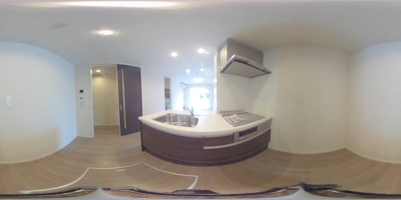 パノラマ画像キッチン