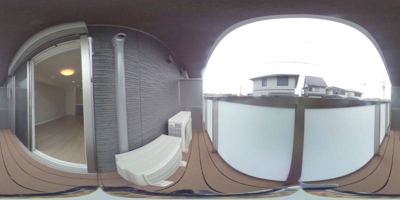 パノラマ画像バルコニー