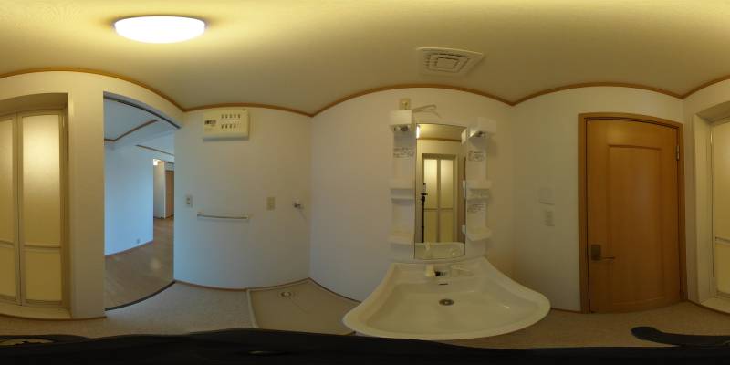 パノラマ画像洗面所