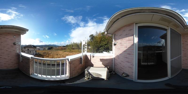 パノラマ画像バルコニー