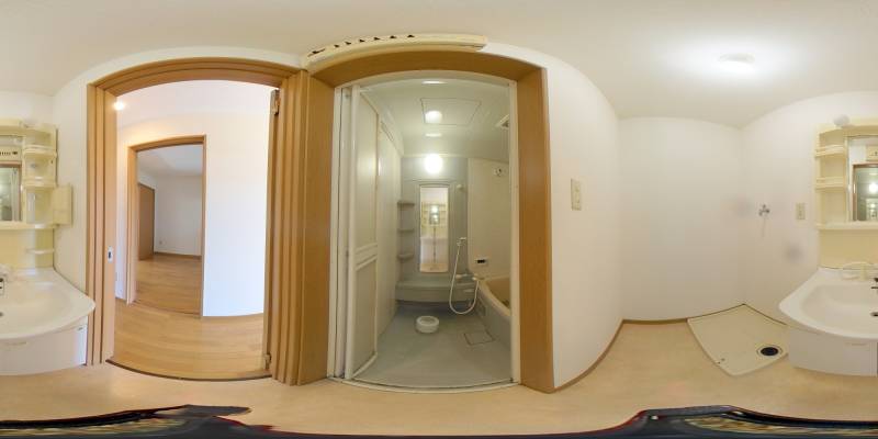 パノラマ画像洗面所