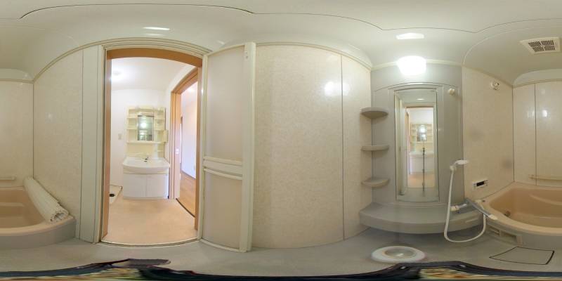 パノラマ画像バスルーム