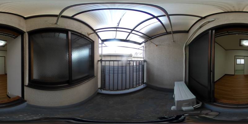 パノラマ画像バルコニー