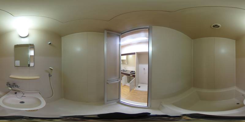 パノラマ画像バスルーム