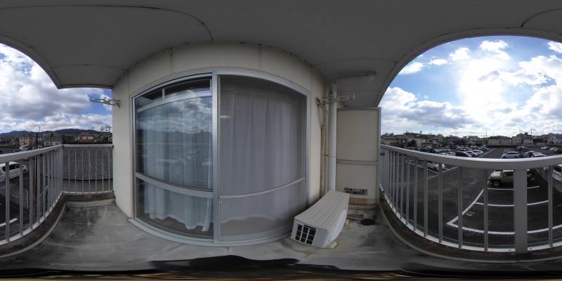 パノラマ画像バルコニー