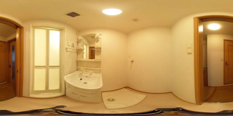 パノラマ画像洗面所