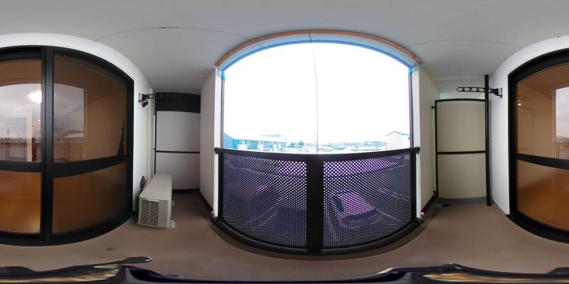 パノラマ画像バルコニー