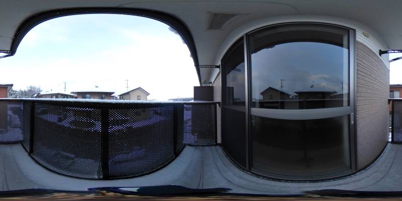 パノラマ画像バルコニー