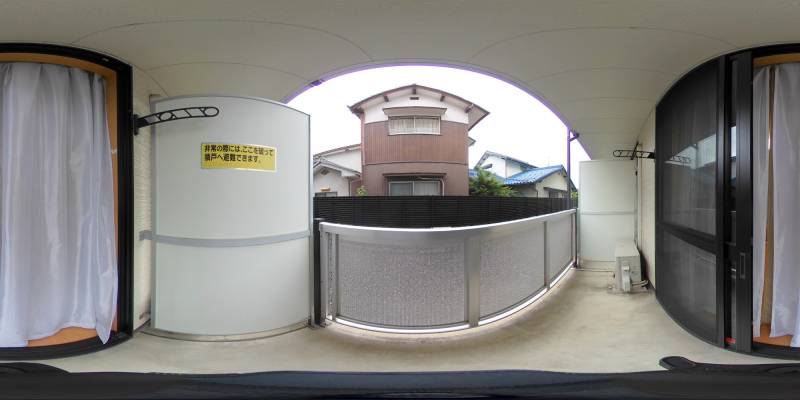 パノラマ画像バルコニー