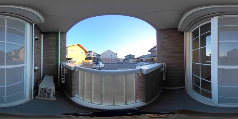 パノラマ画像バルコニー