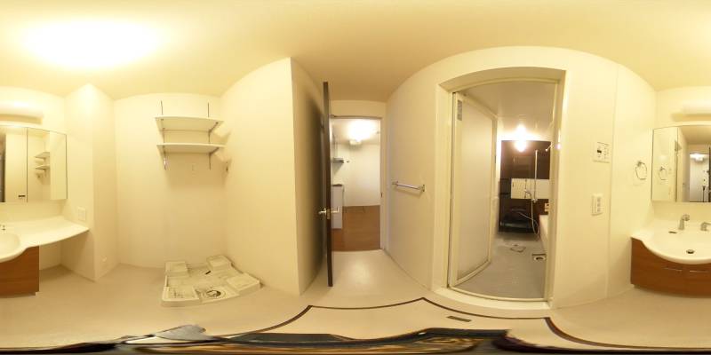 パノラマ画像洗面所