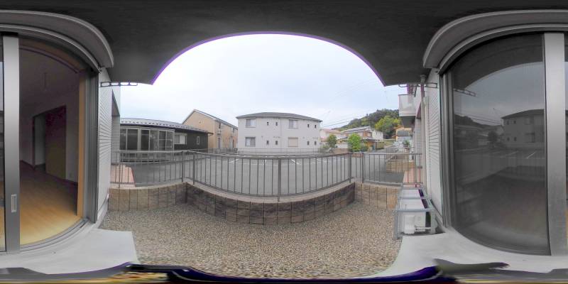 パノラマ画像バルコニー