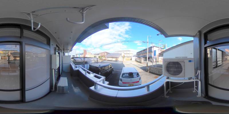 パノラマ画像バルコニー