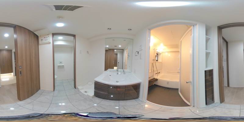 パノラマ画像洗面所