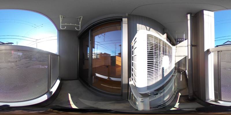 パノラマ画像バルコニー