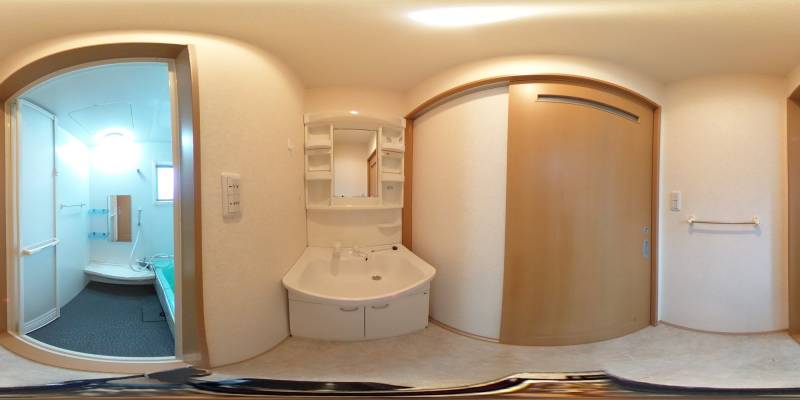 パノラマ画像洗面所