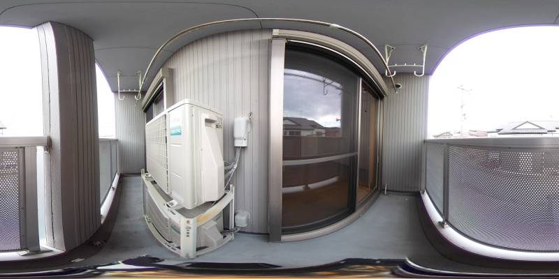 パノラマ画像バルコニー