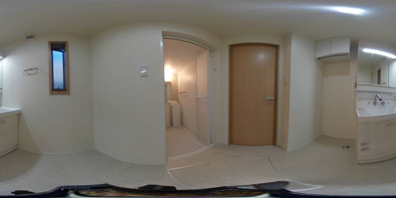 パノラマ画像洗面所