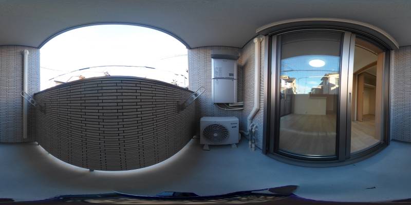 パノラマ画像バルコニー