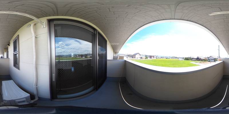 パノラマ画像バルコニー