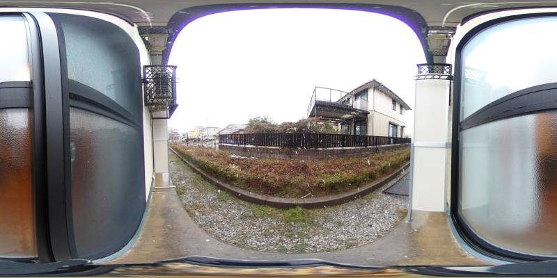 パノラマ画像バルコニー