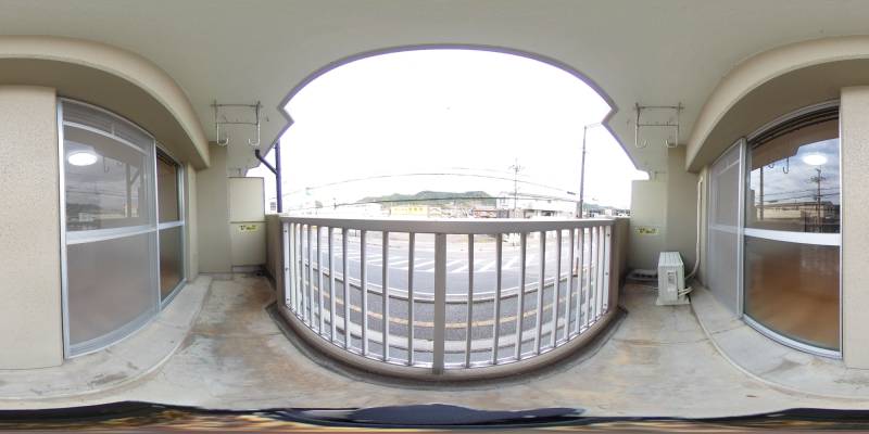 パノラマ画像バルコニー