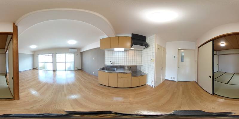 パノラマ画像キッチン
