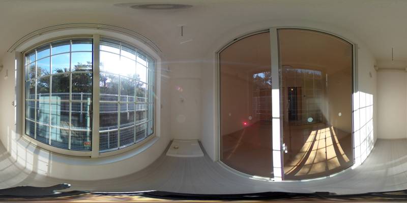 パノラマ画像バルコニー