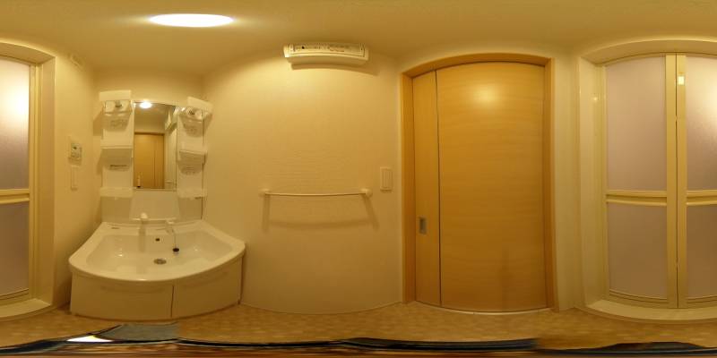 パノラマ画像洗面所