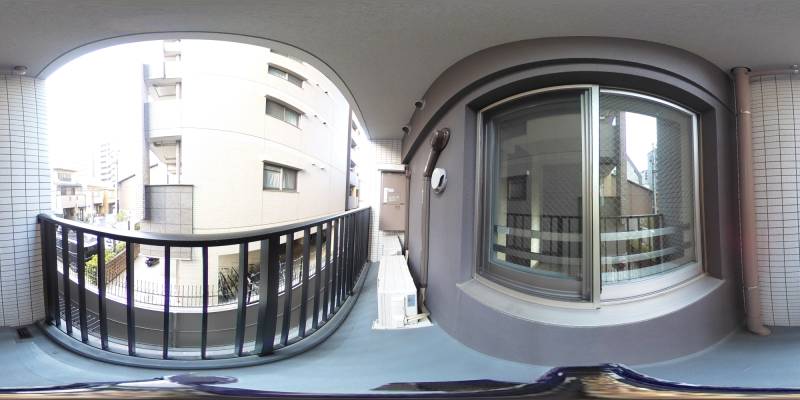 パノラマ画像バルコニー