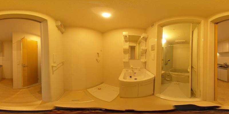 パノラマ画像洗面所