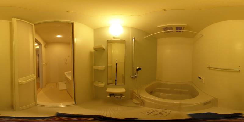 パノラマ画像バスルーム